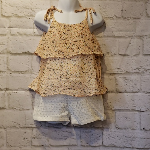 Bear Leader Other - CLEARANCE NWT Girls 3T Shortset Pink and White